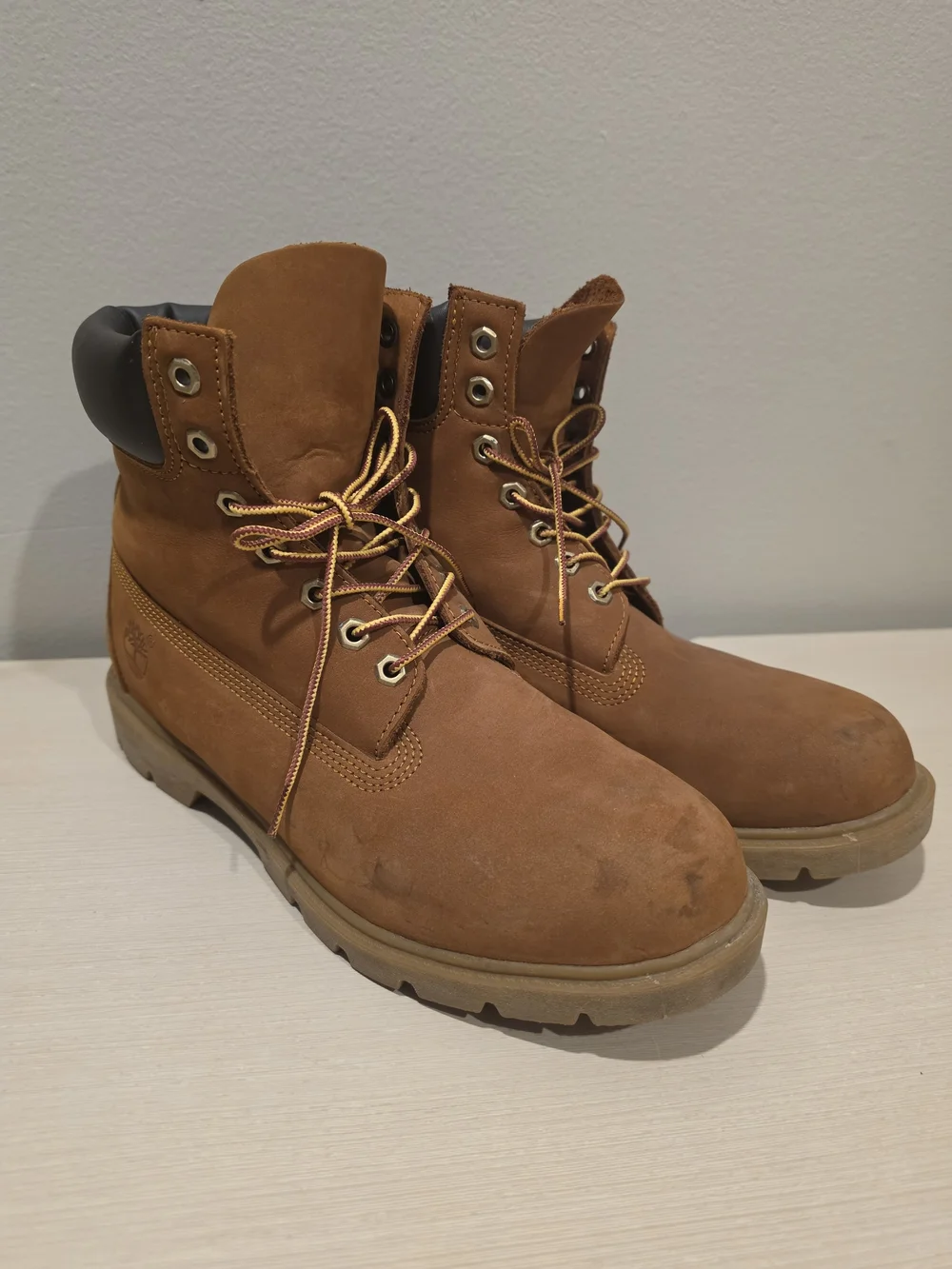 Timberland 6-Inch Waterproof Work Boots 19076 Rust Nubuck Leather Mens 10.5 M